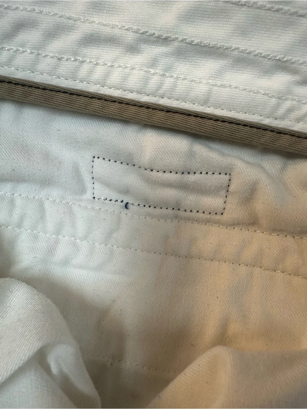 Polo by Ralph Lauren White Cargo Shorts with Navy Label